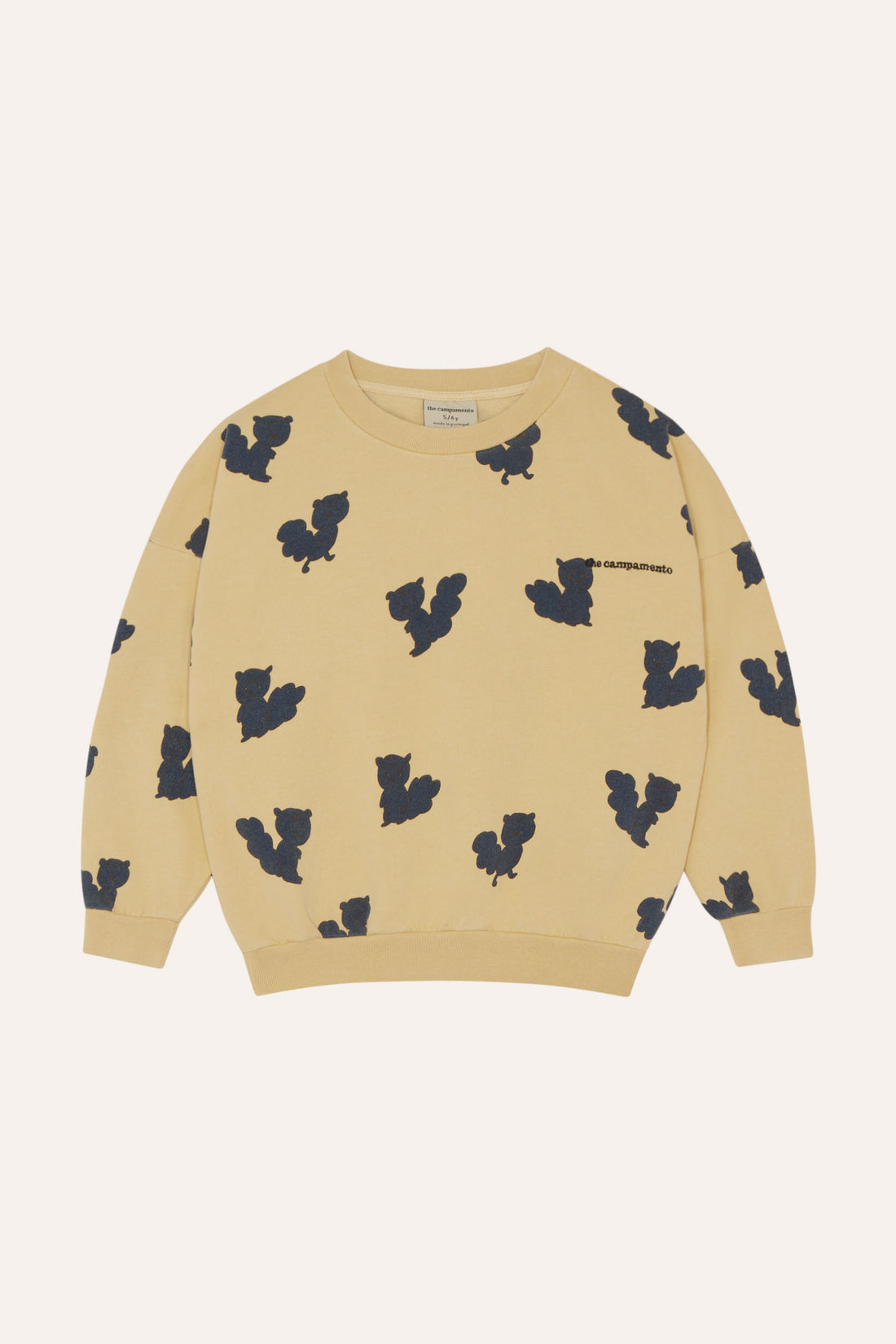 The Campamento Blue Squirrels Sweatshirt - Yellow