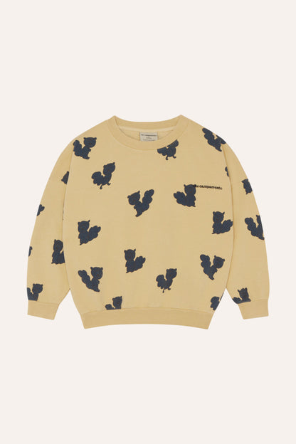 The Campamento Blue Squirrels Sweatshirt - Yellow