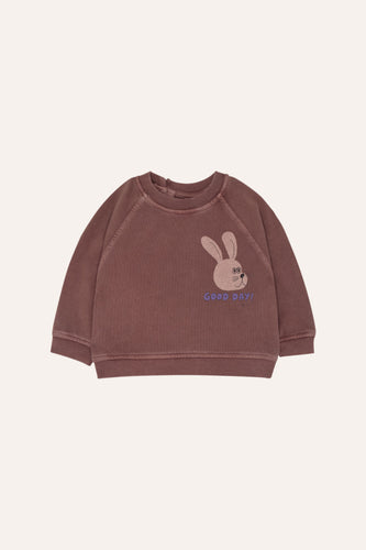 The Campamento Rabbit Brown Baby Sweatshirt - Brown