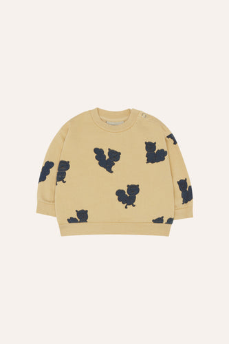 The Campamento Blue Squirrels Baby Sweatshirt - Yellow