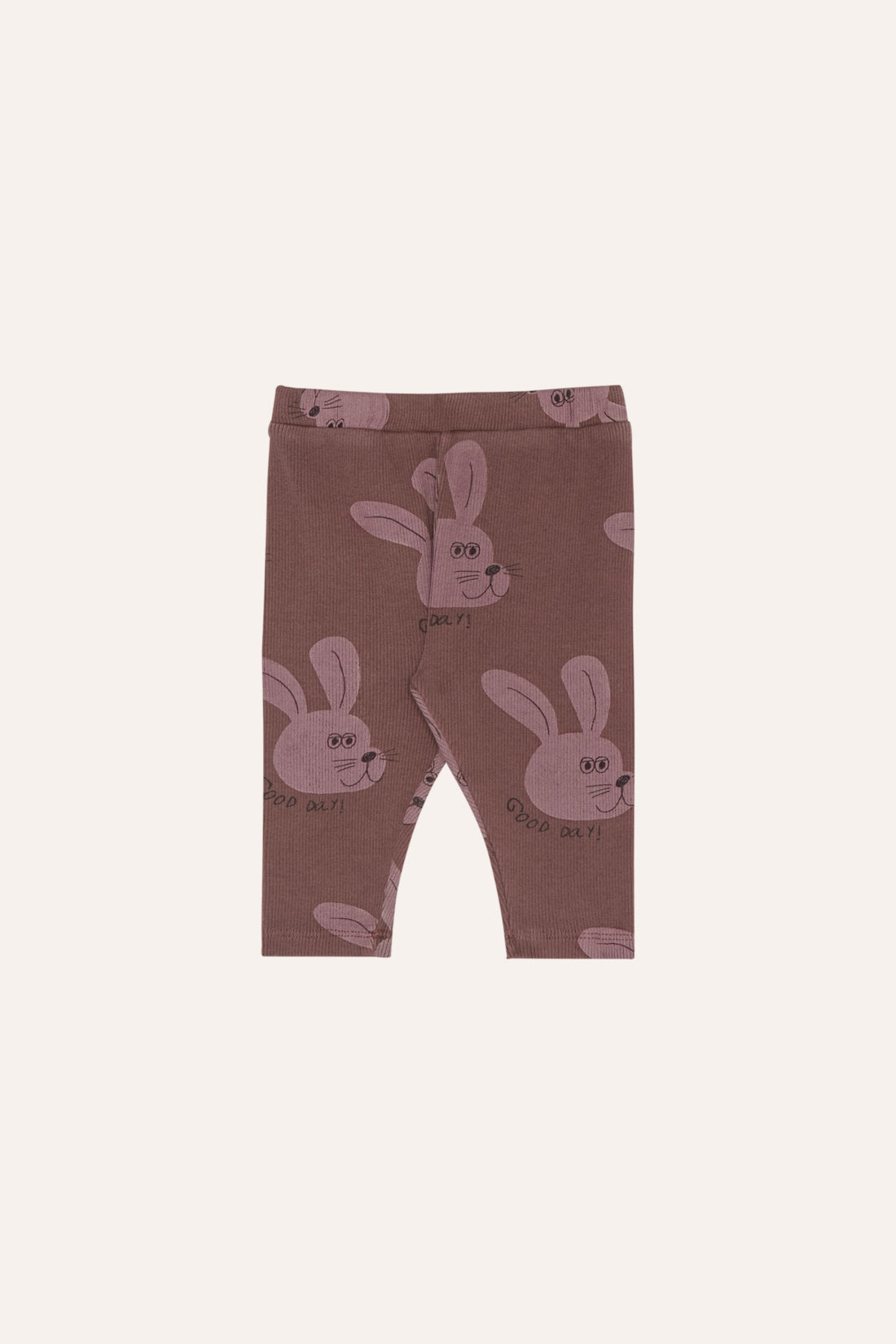 The Campamento Rabbits Brown Baby Leggings - Brown