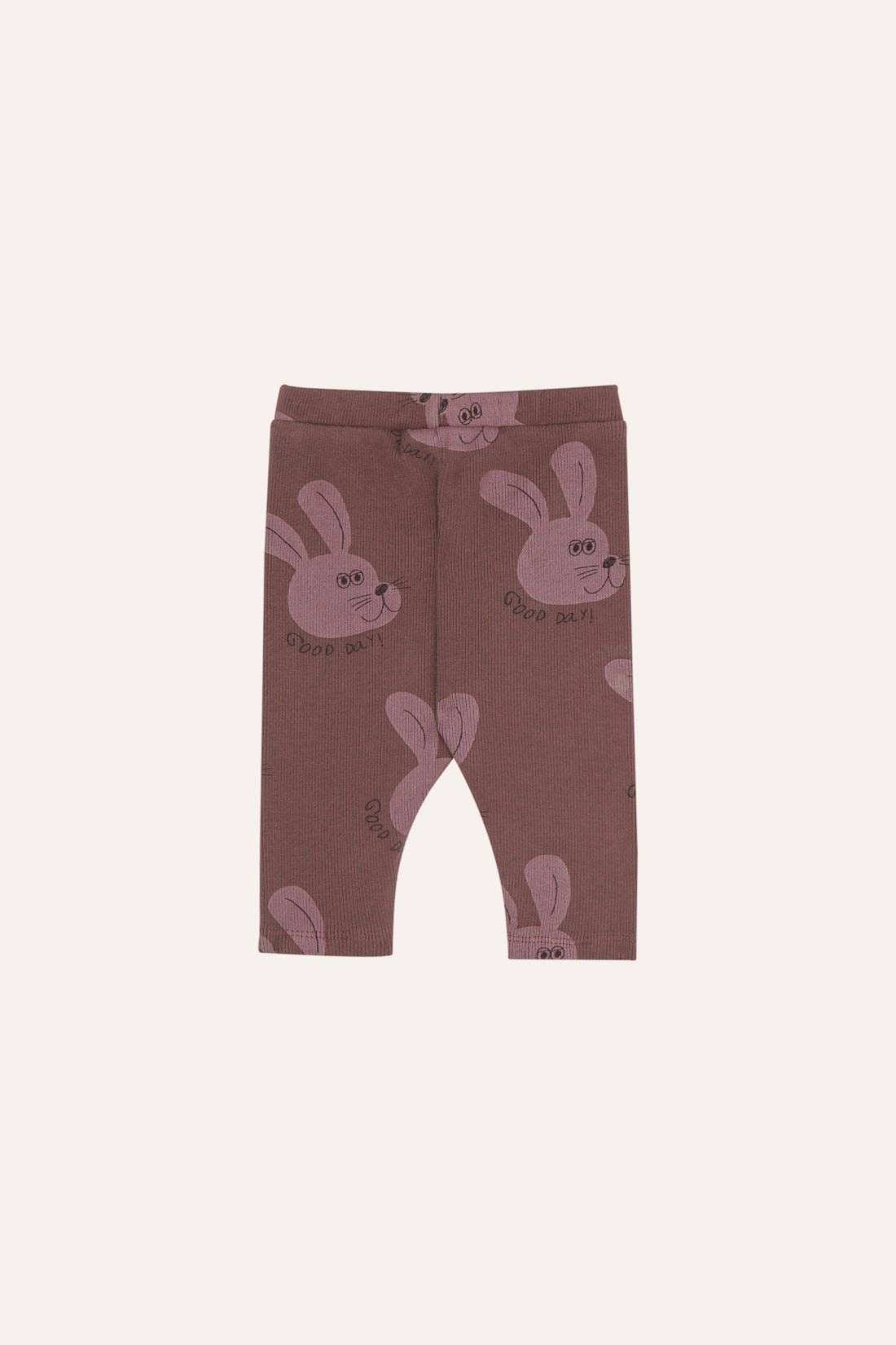 The Campamento Rabbits Brown Baby Leggings - Brown