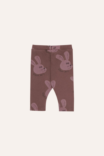 The Campamento Rabbits Brown Baby Leggings - Brown