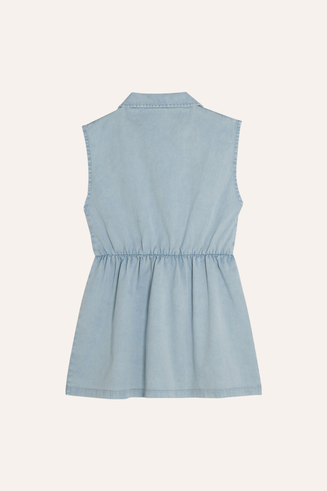 The Campamento Denim Kids Dress - Light Blue