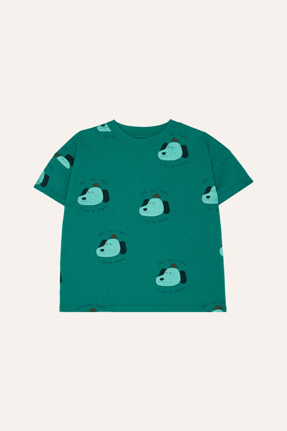 The Campamento Dogs Allover Kids T-Shirt - Green