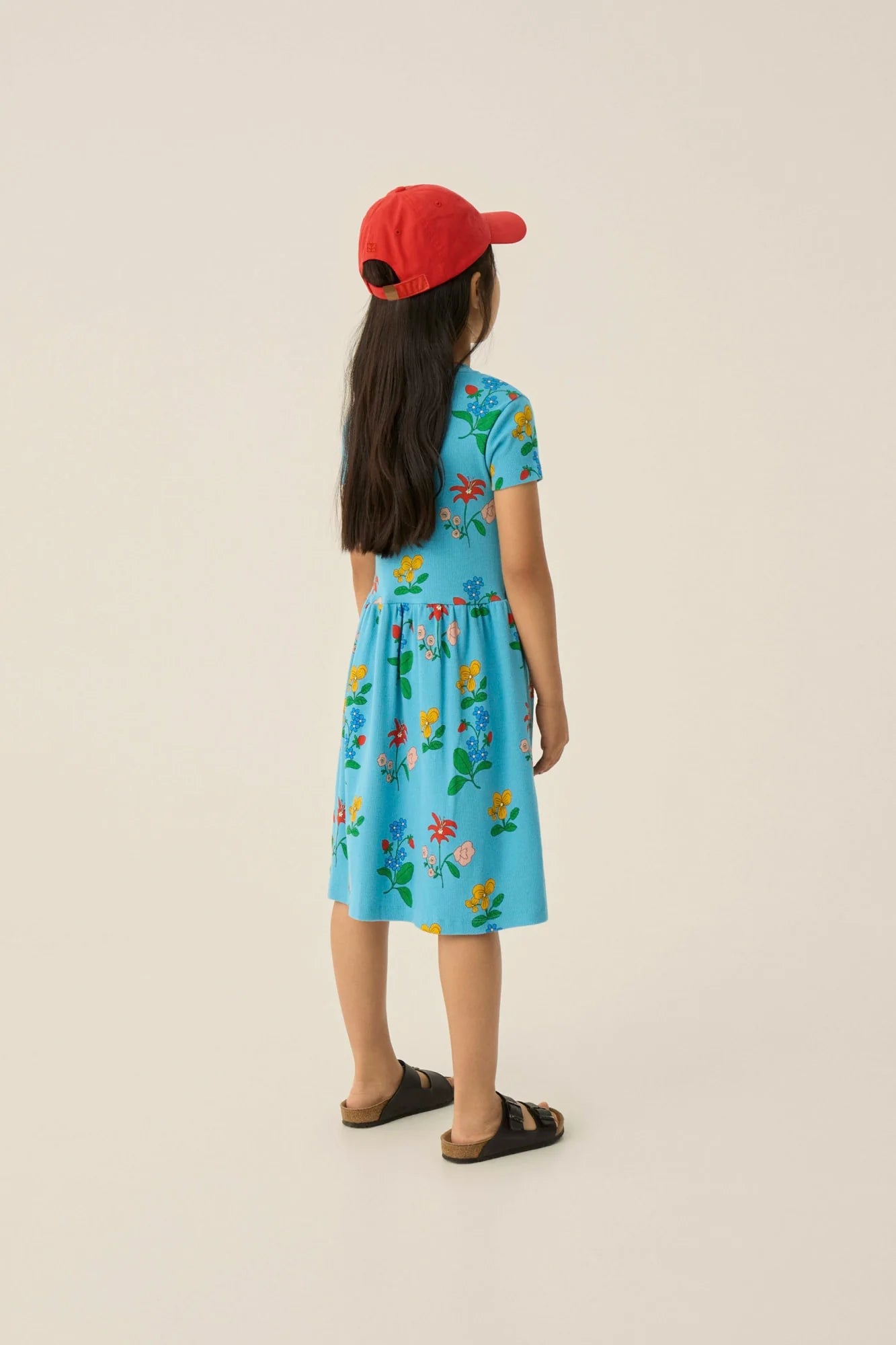 The Campamento Flowers Allover Dress - Blue
