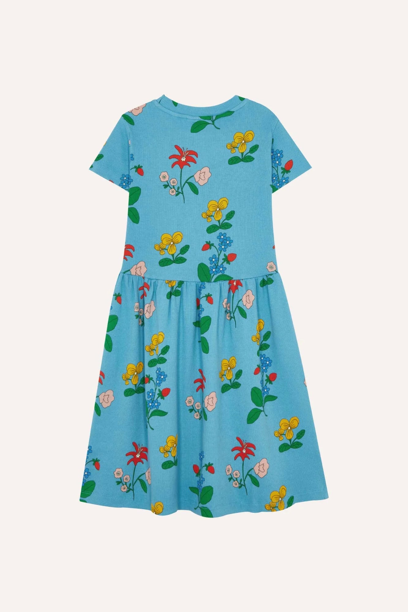 The Campamento Flowers Allover Dress - Blue