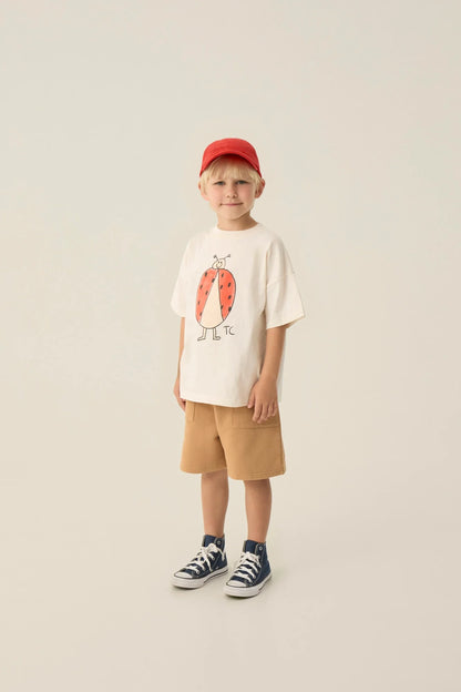 The Campamento Ladybug Oversized T-shirt - Ecru