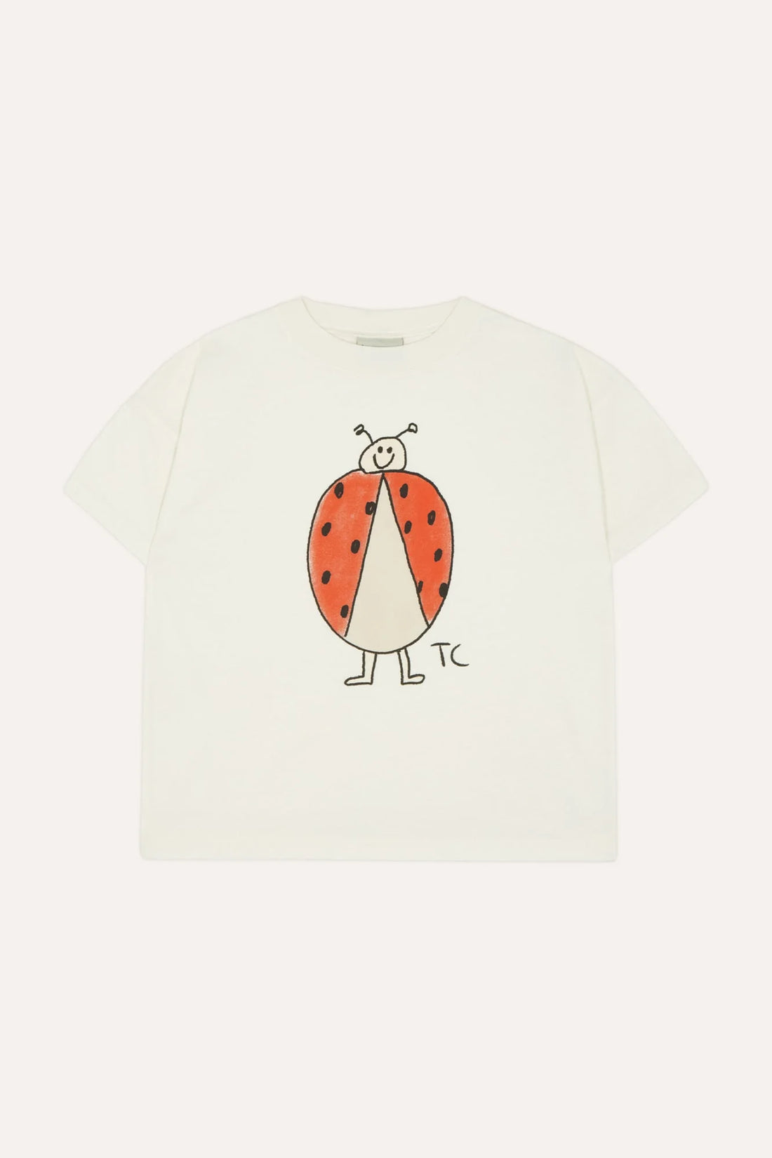 The Campamento Ladybug Oversized T-shirt - Ecru
