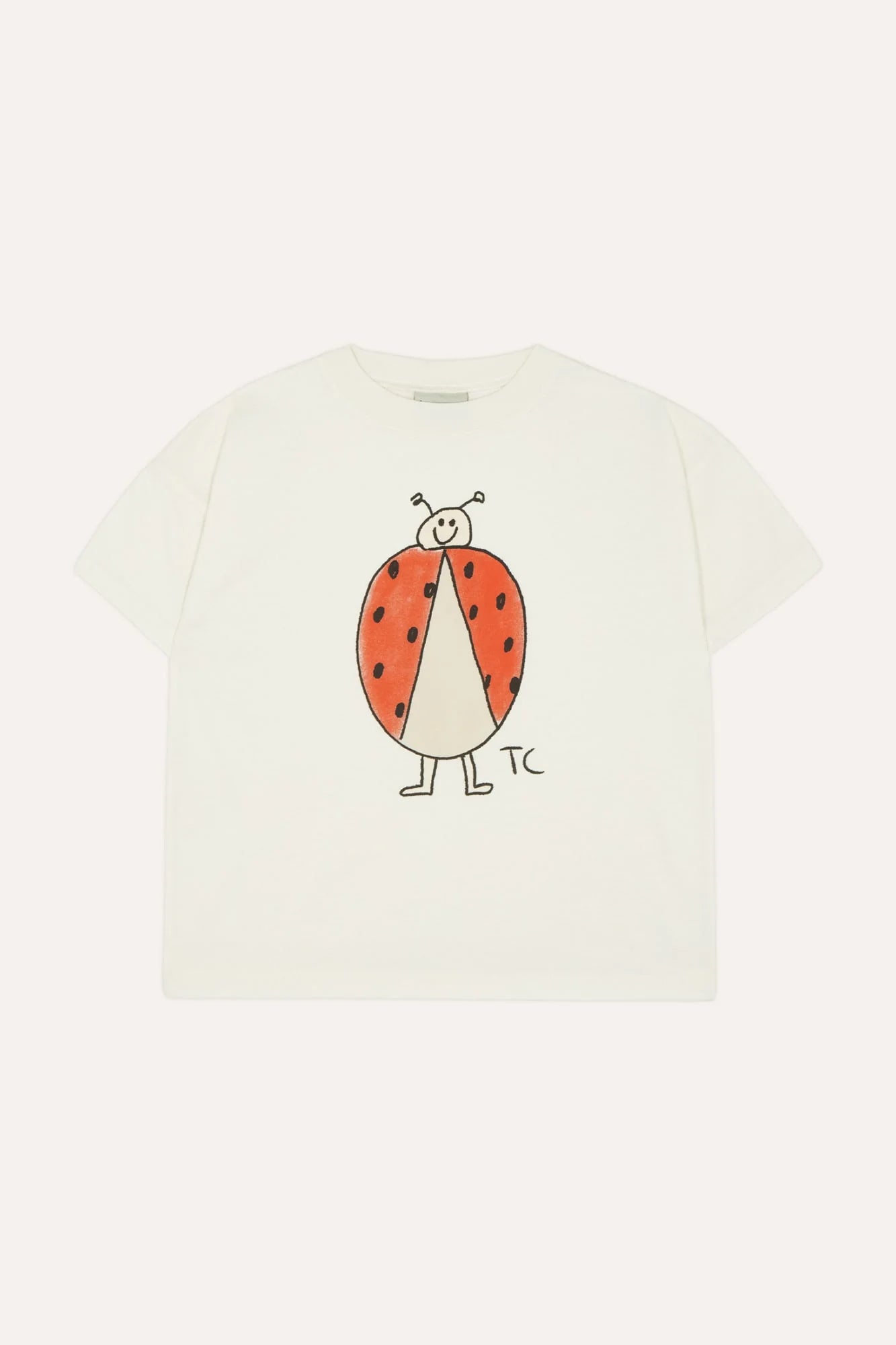 The Campamento Ladybug Oversized T-shirt - Ecru