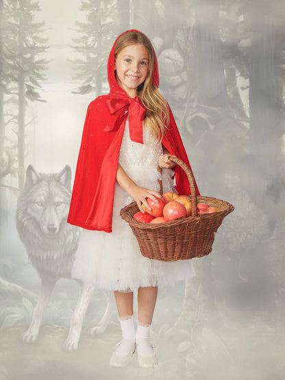 Tutu Du Monde Red Riding Hood Cape - Poison Apple