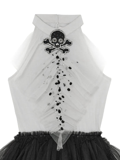 Tutu Du Monde Halloween Walk The Plank Tutu Dress - Vapour Blue Mix