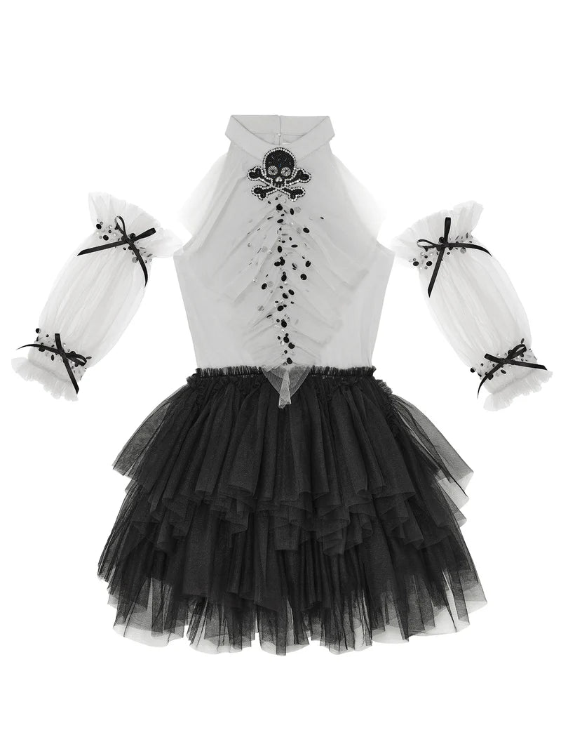 Tutu Du Monde Halloween Walk The Plank Tutu Dress - Vapour Blue Mix