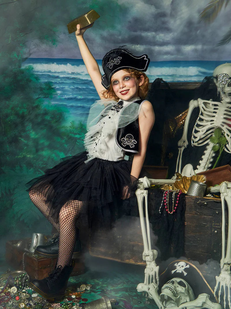 Tutu Du Monde Halloween Walk The Plank Tutu Dress - Vapour Blue Mix