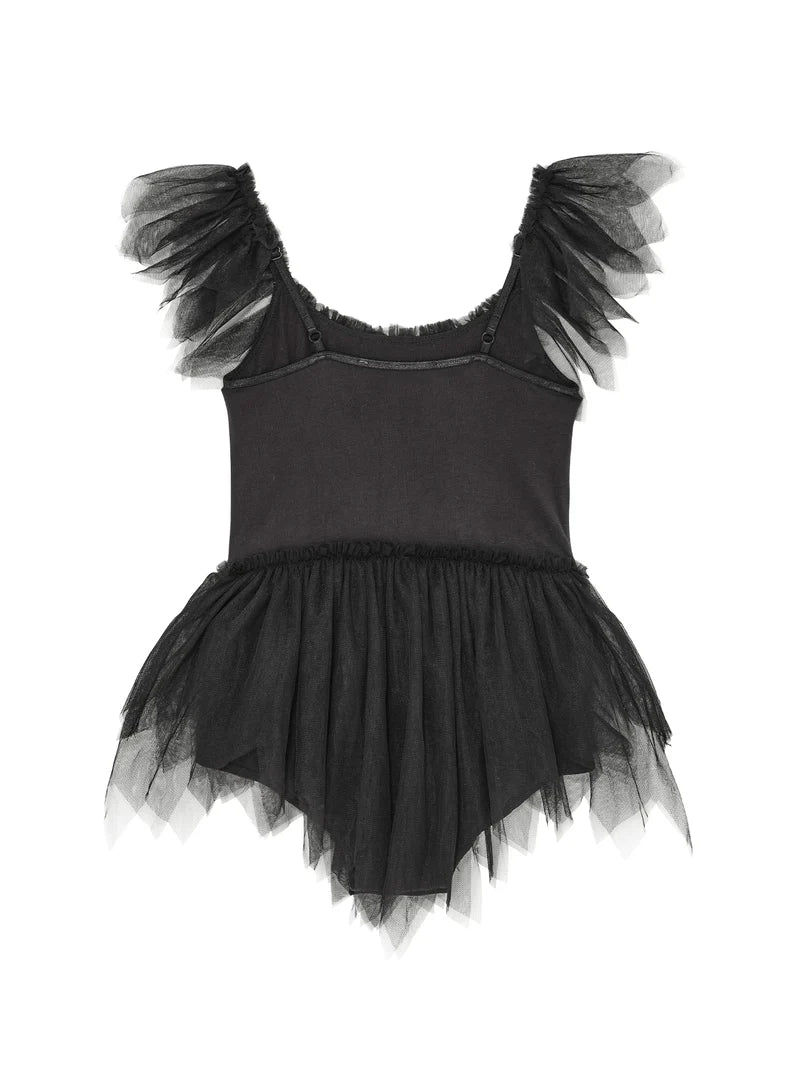 Tutu Du Monde Halloween I Heart You to The Bone Onesie - Black