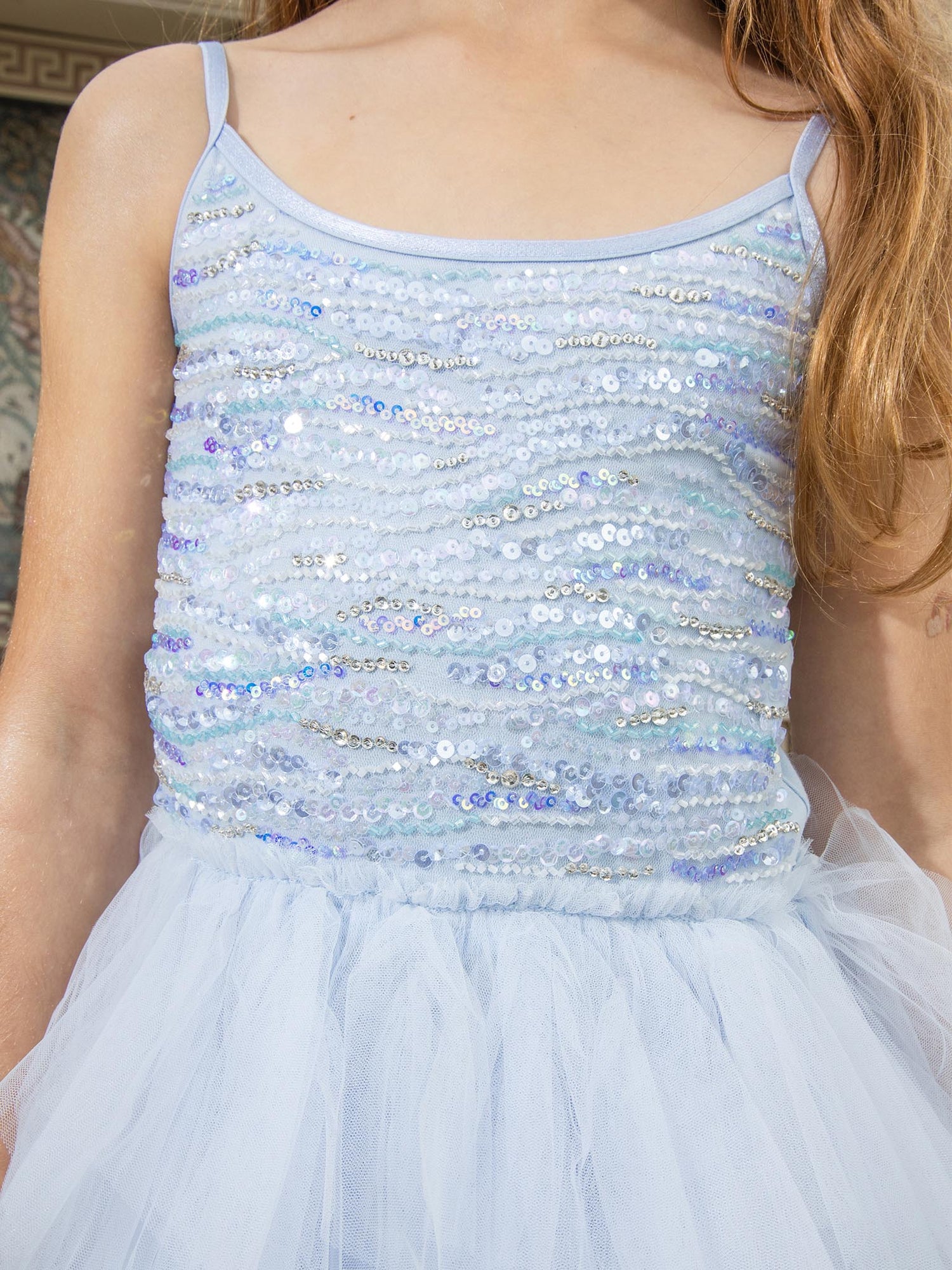 Tutu Du Monde-Girls Blue Sequin Tulle Dress Tutu Du Monde-Girls Blue Sequin Tulle Dress