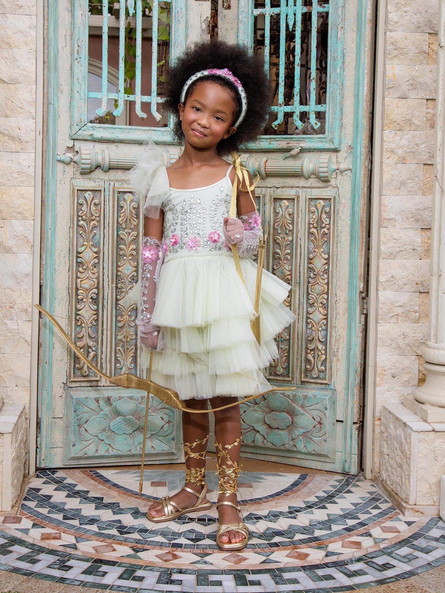 Tutu Du Monde Marina Fleur Tutu Dress - Fog Green