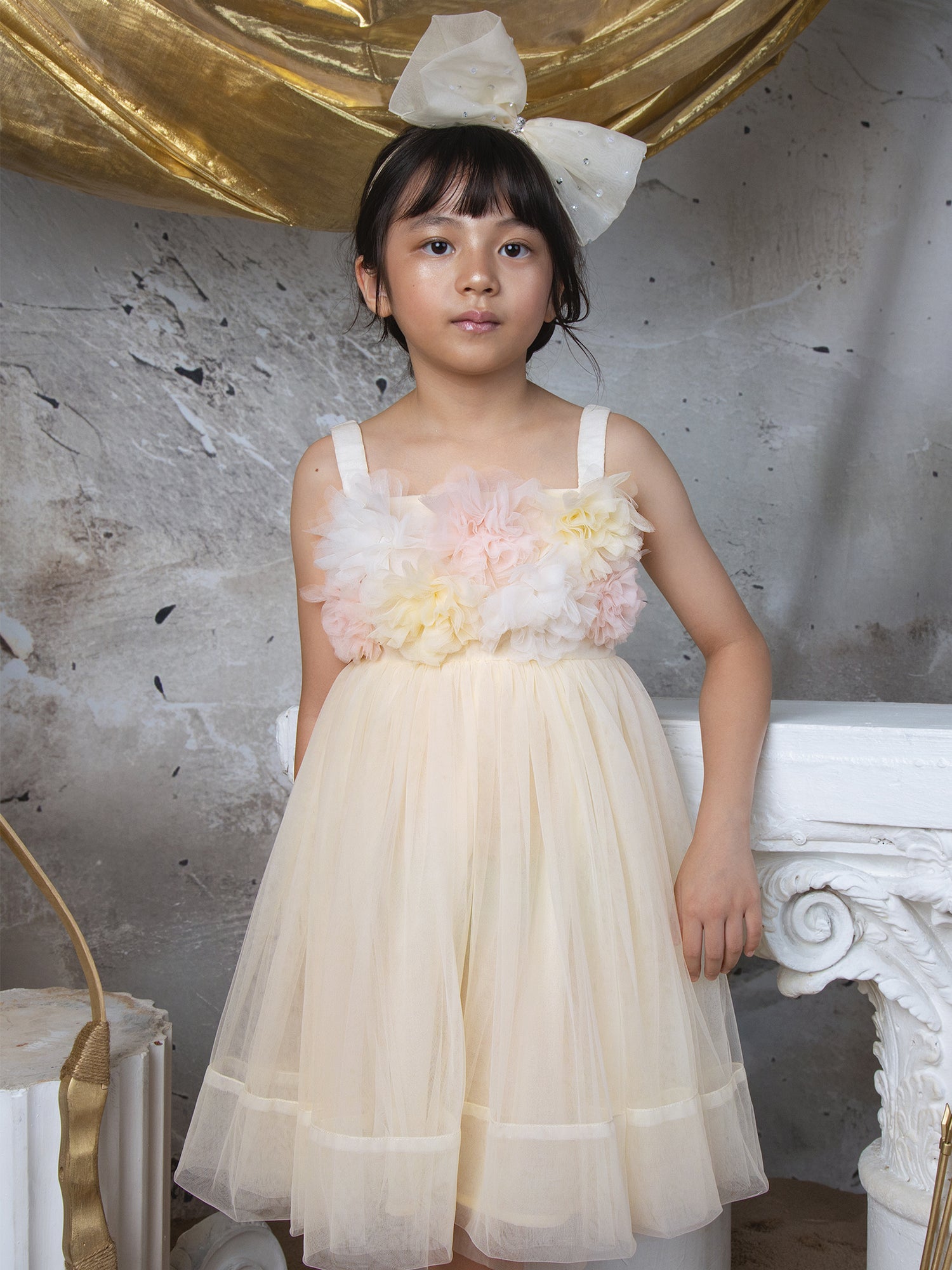 Tutu Du Monde Tide Blossom Tulle Dress - Daffodil