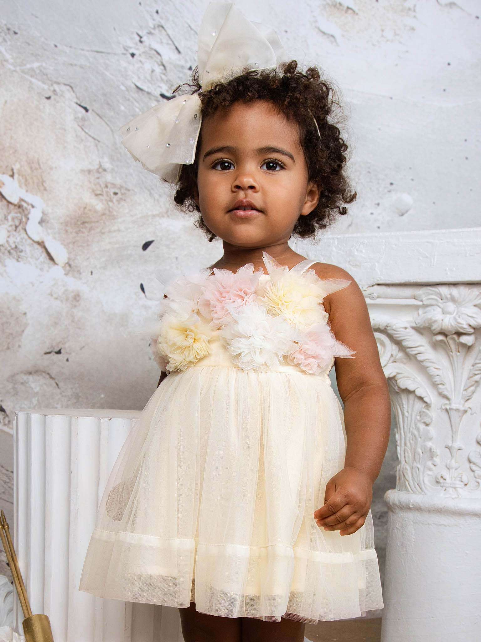 Tutu Du Monde Bebe Tide Blossom Tulle Dress - Daffodil