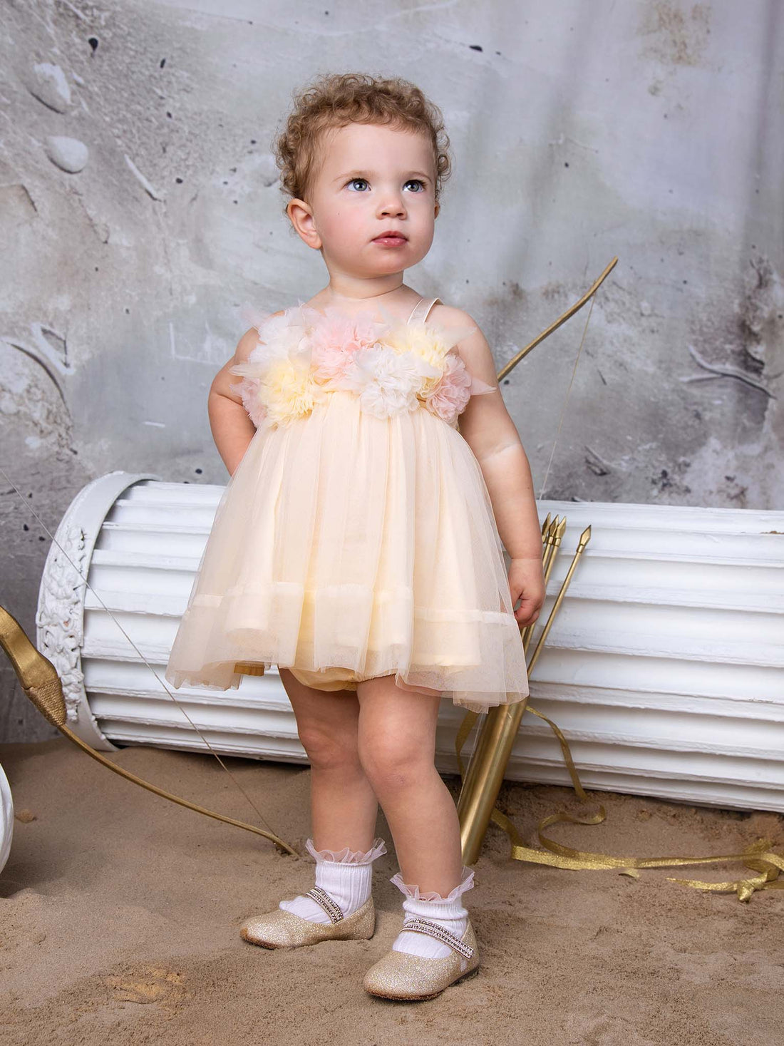 Tutu Du Monde Bebe Tide Blossom Tulle Dress - Daffodil