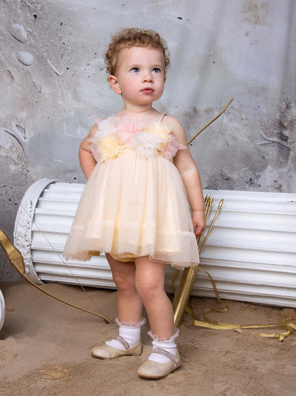 Tutu Du Monde Bebe Tide Blossom Tulle Dress - Daffodil