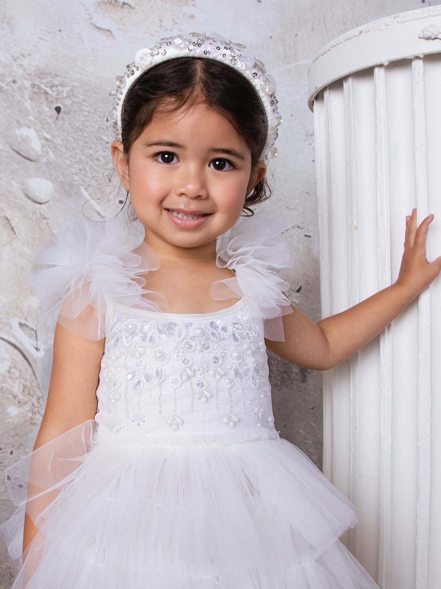 Tutu Du Monde Pearlescent Treasure Headband - Arctic Cotton