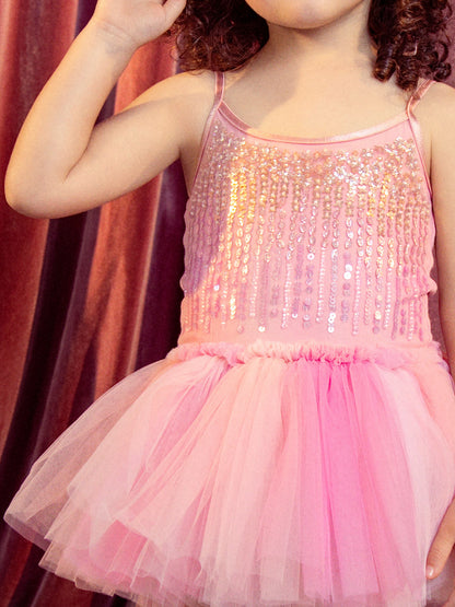 Tutu Du Monde Bebe Shirley Sparkle Tutu Dress - Peach Blush Mix