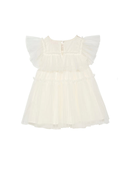 Tutu Du Monde Bebe Ziegfeld Tulle Dress - Milk