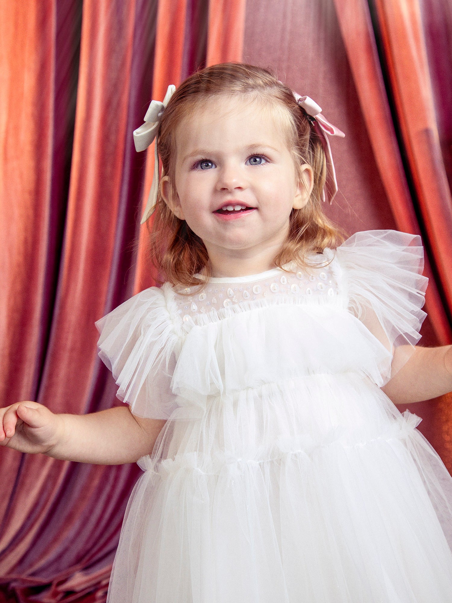 Tutu Du Monde Bebe Ziegfeld Tulle Dress - Milk