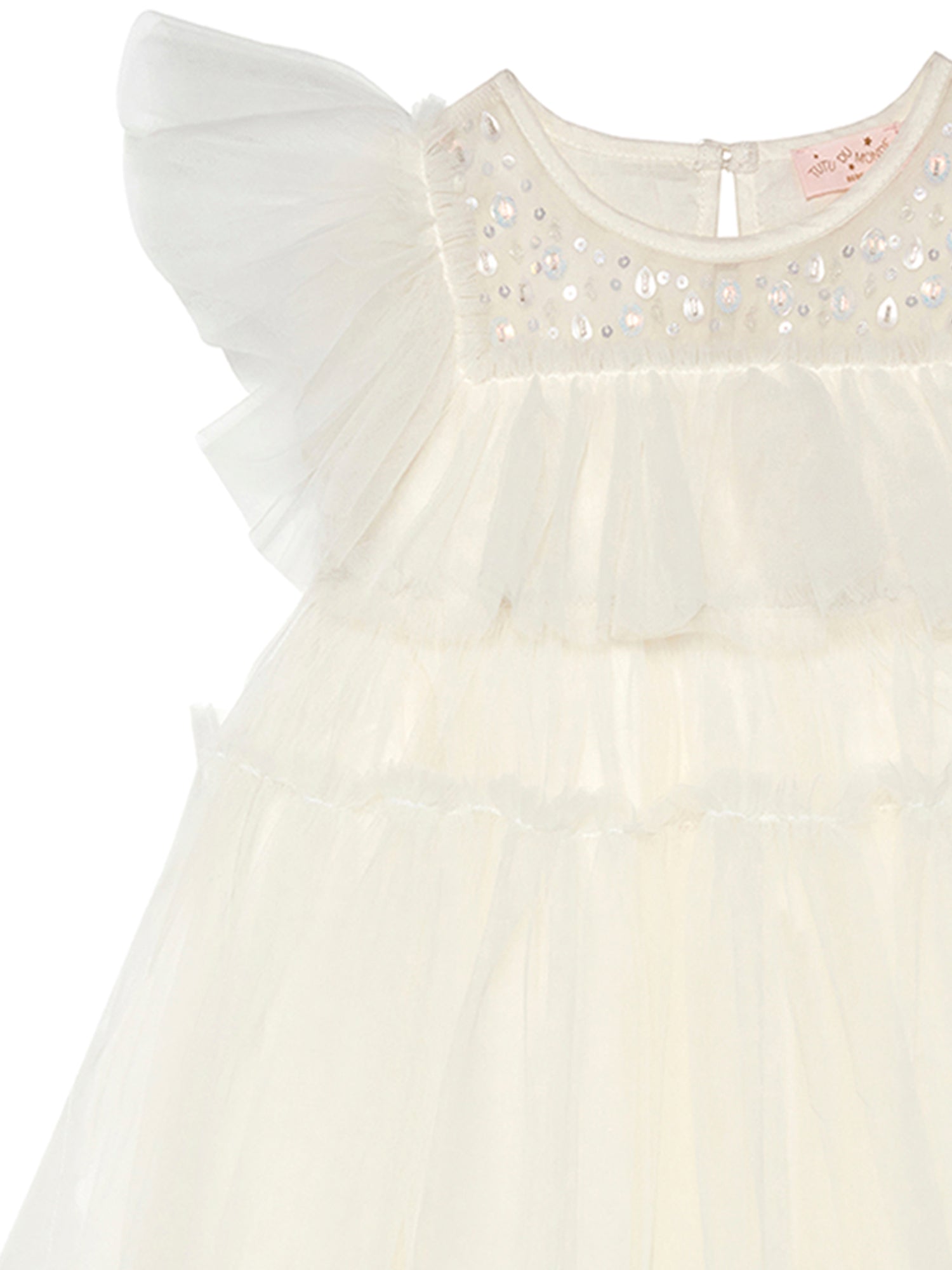 Tutu Du Monde Bebe Ziegfeld Tulle Dress - Milk
