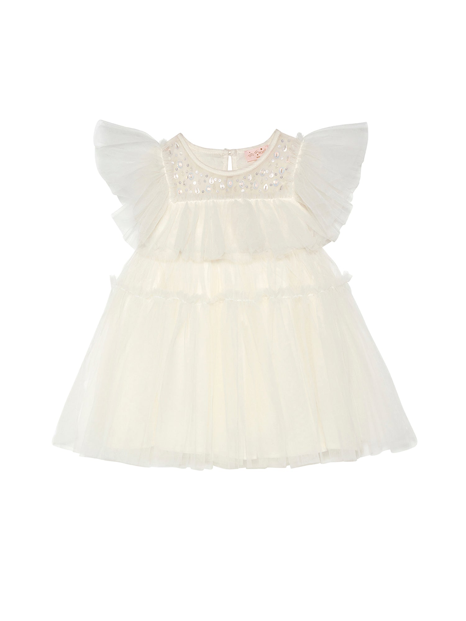 Tutu Du Monde Bebe Ziegfeld Tulle Dress - Milk