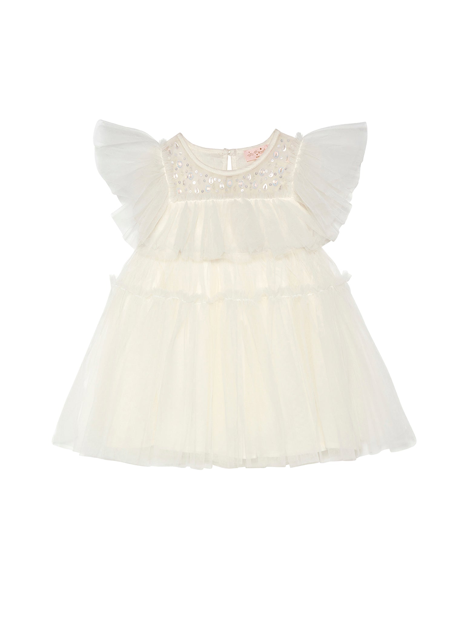 Tutu Du Monde Bebe Ziegfeld Tulle Dress - Milk