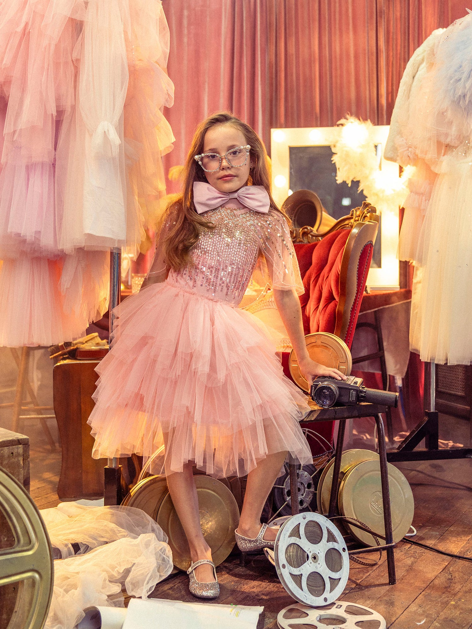Tutu Du Monde Shirley Sparkle Cape - Peach Blush
