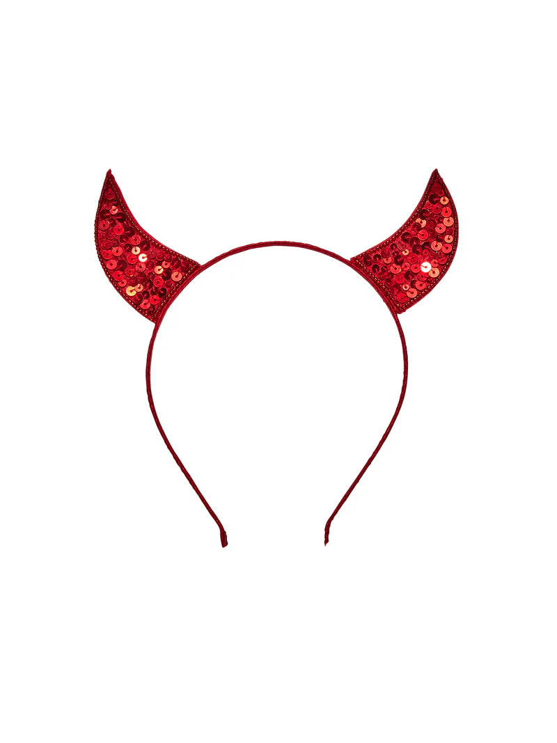 Tutu Du Monde Halloween Little Devil Headband - Red Or Dead