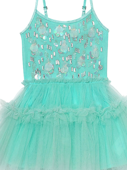 Tutu Du Monde Mixed Media Tutu Dress - Teal Gloss