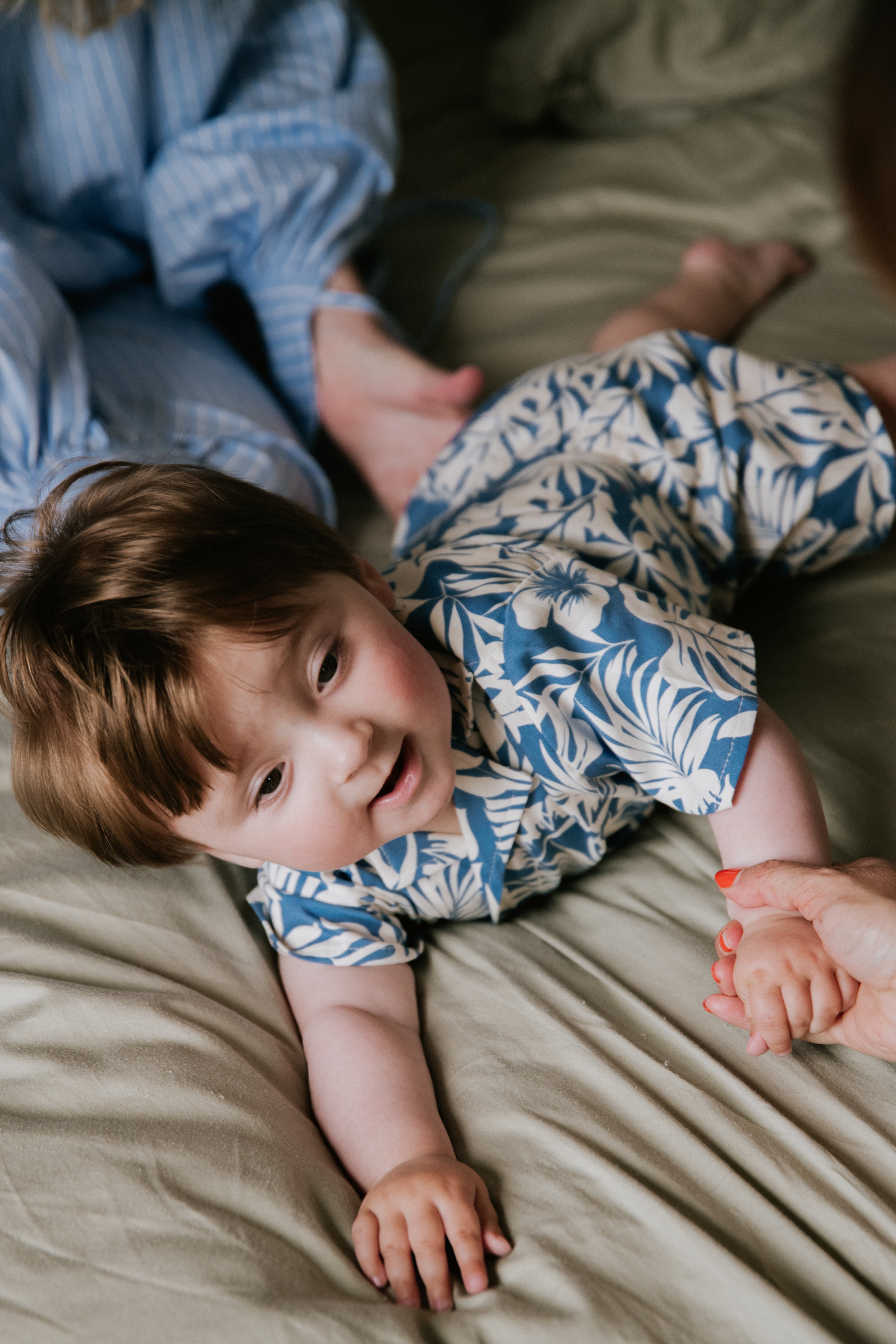 The New Society Garden Baby Shirt - Tropical Print