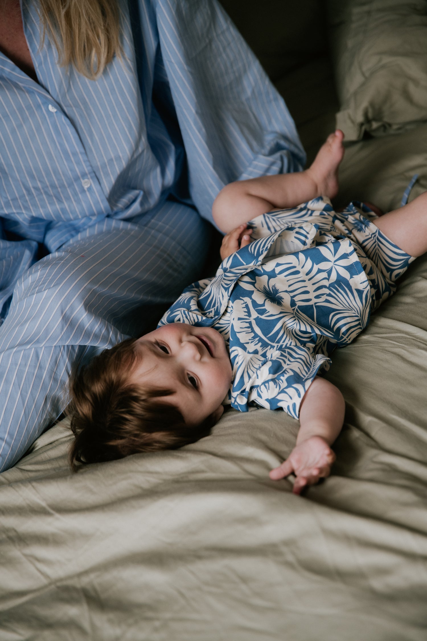 The New Society Garden Baby Shirt - Tropical Print