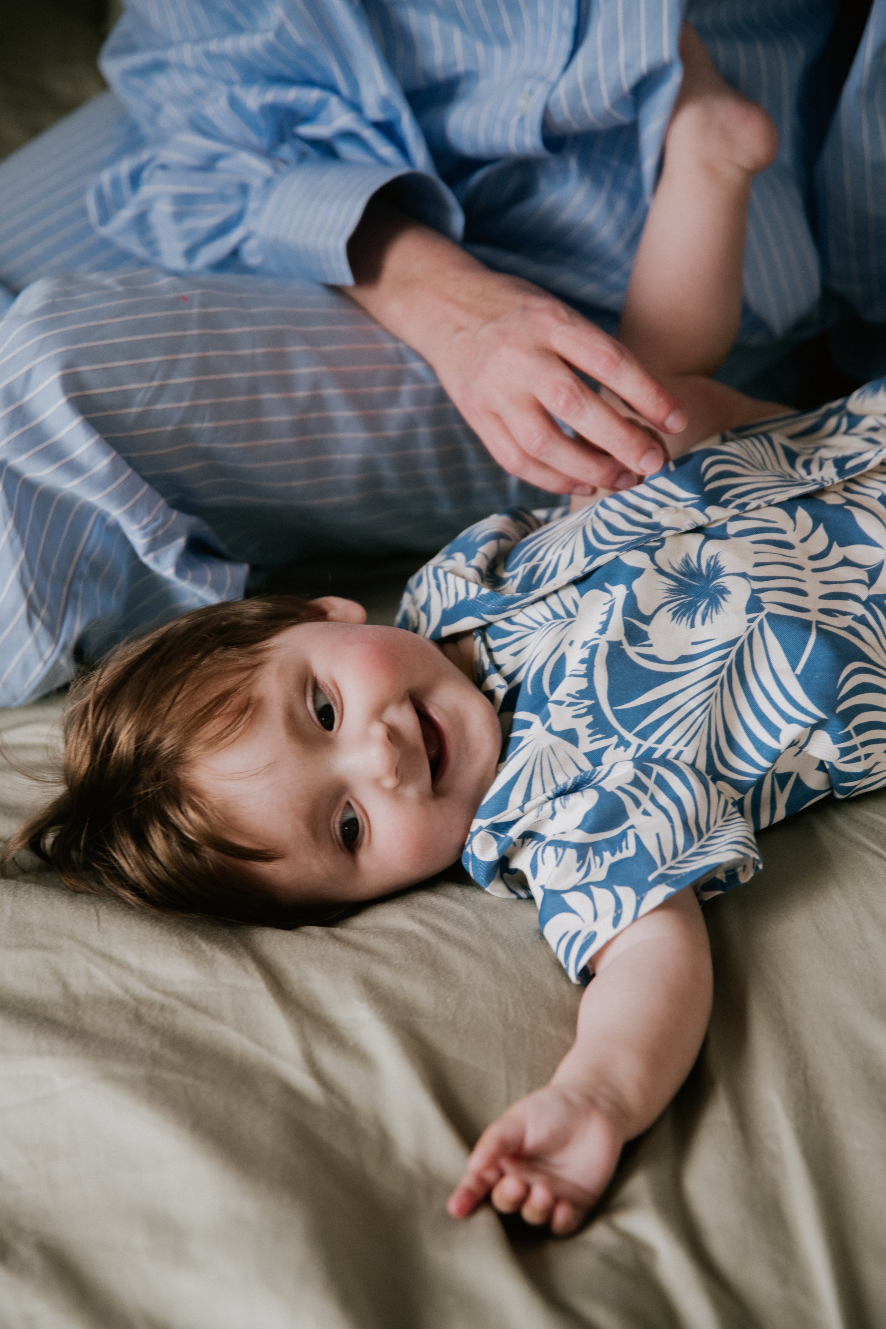The New Society Garden Baby Shirt - Tropical Print