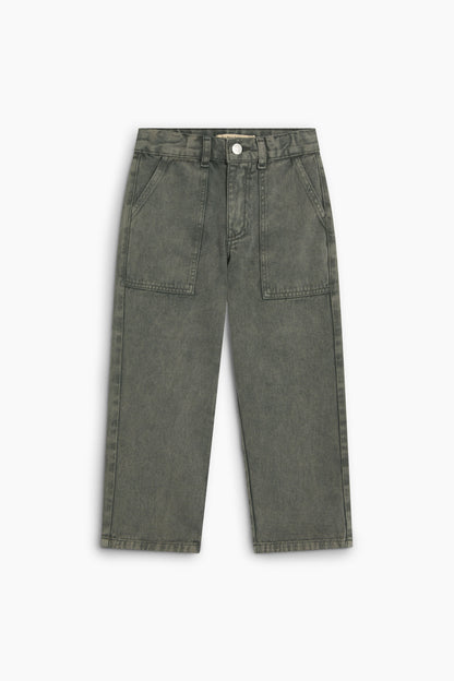 The New Society TNS Denim Baggy Pant - Tea Leaf