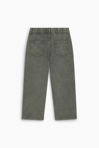 The New Society TNS Denim Baggy Pant - Tea Leaf