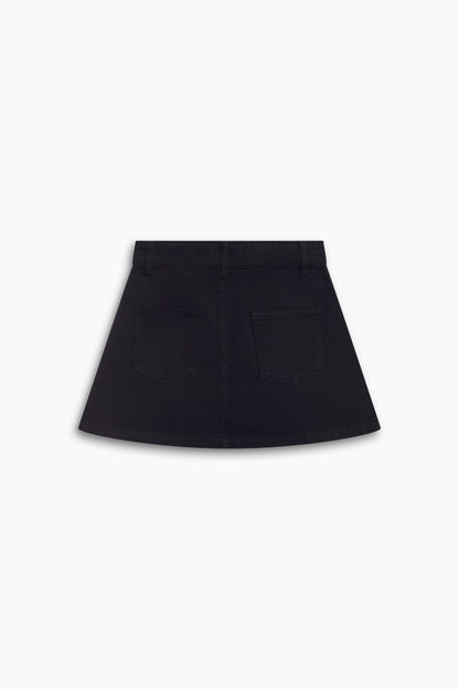 The New Society TNS Teen Denim Studded Skirt - Moonless Night