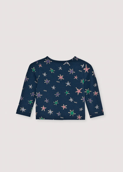 The New Society TNS Jersey Baby Tee - Althea Print