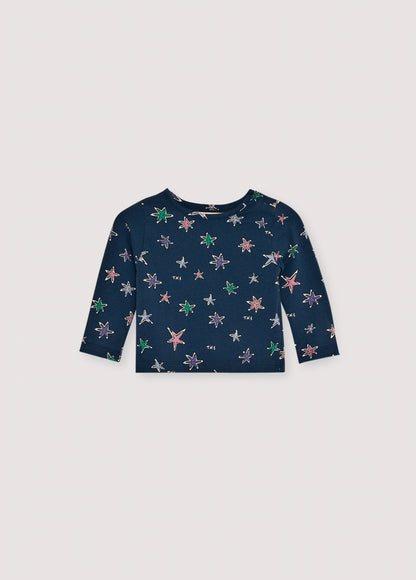 The New Society TNS Jersey Baby Tee - Althea Print