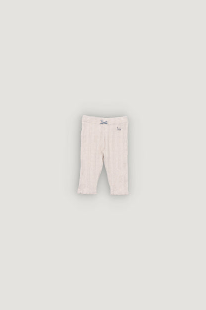 The New Society TNS Logo Baby Legging Special - Whisper White Melange
