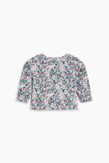 The New Society TNS Logo Rib Baby Tee - Ashby Print