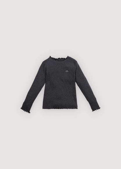 The New Society TNS Rib Tee - Galactic Grey Melange