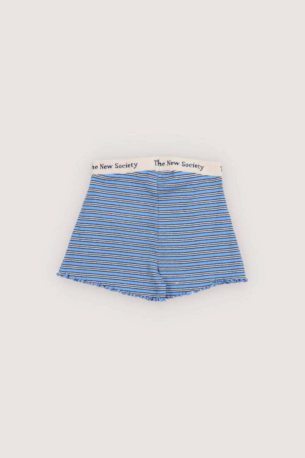The New Society TNS Rib Short -Summer Midnight Mini Stripes