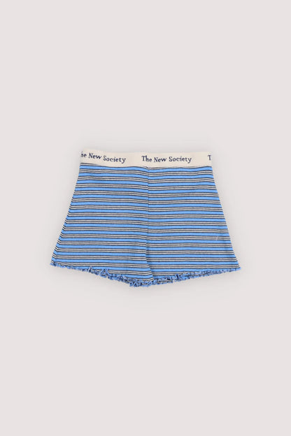 The New Society TNS Rib Short -Summer Midnight Mini Stripes