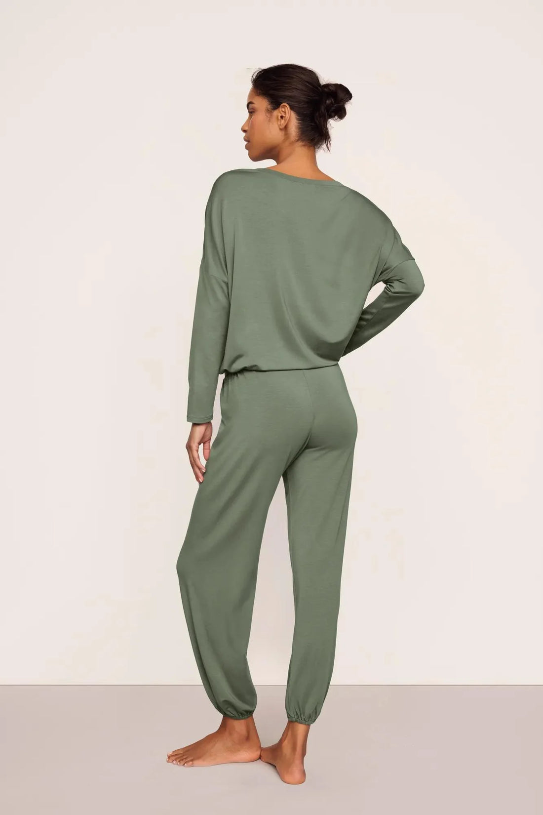 Eberjey Gisele Slouchy Set - Desert Sage/Ivory
