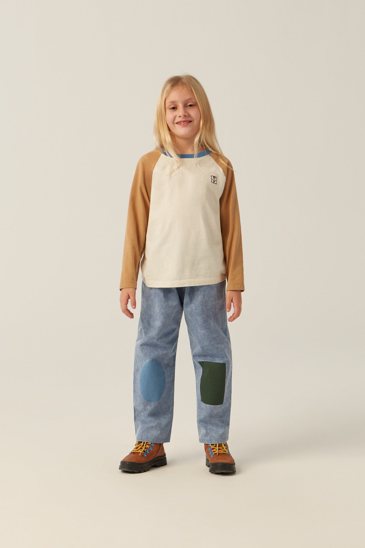 The Campamento Color Block Ecru T-shirt - Ecru